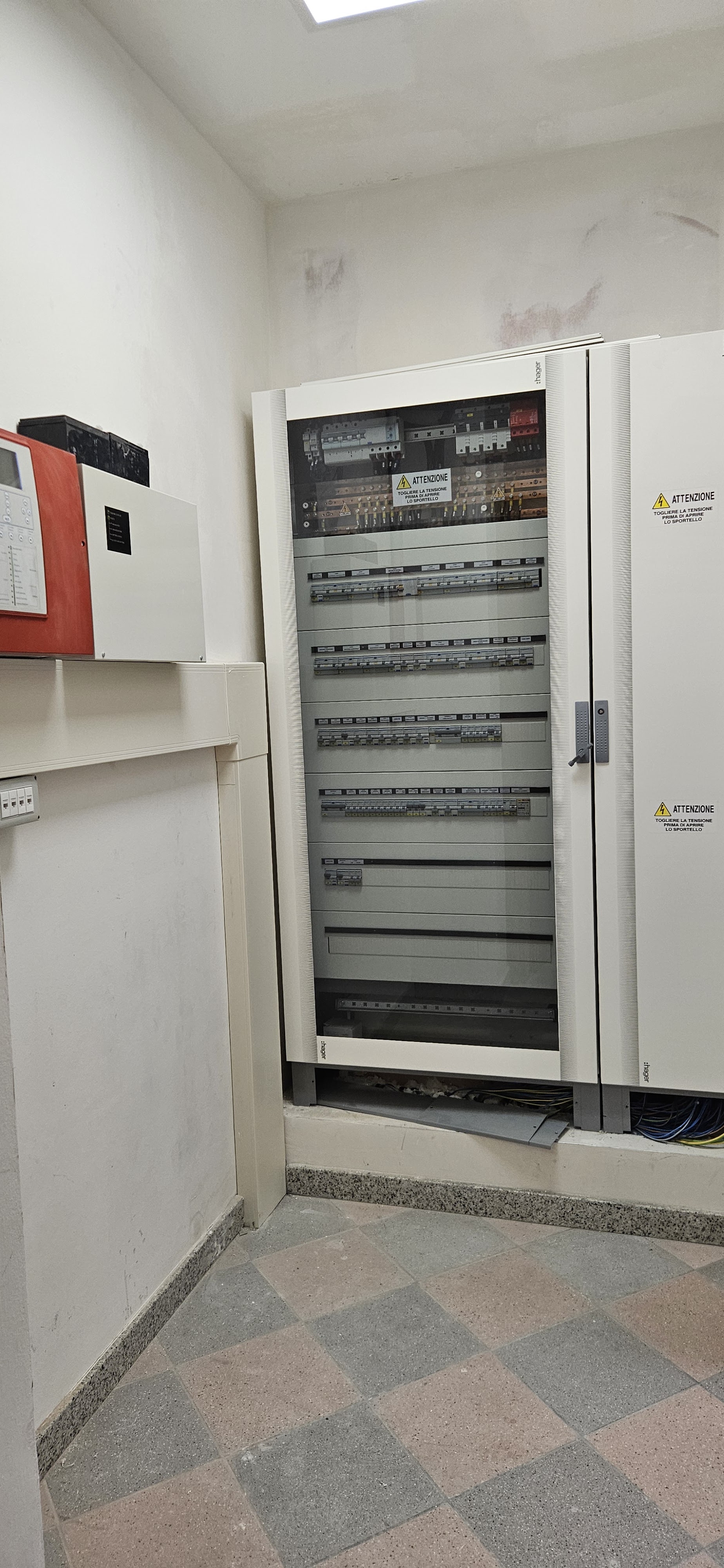 Quadro elettrico e cablaggi